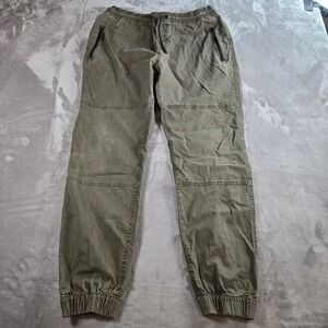 WXYZW Los Angeles Mens XL Olive Green Cotton Stretch Jogger Pants Streetwear